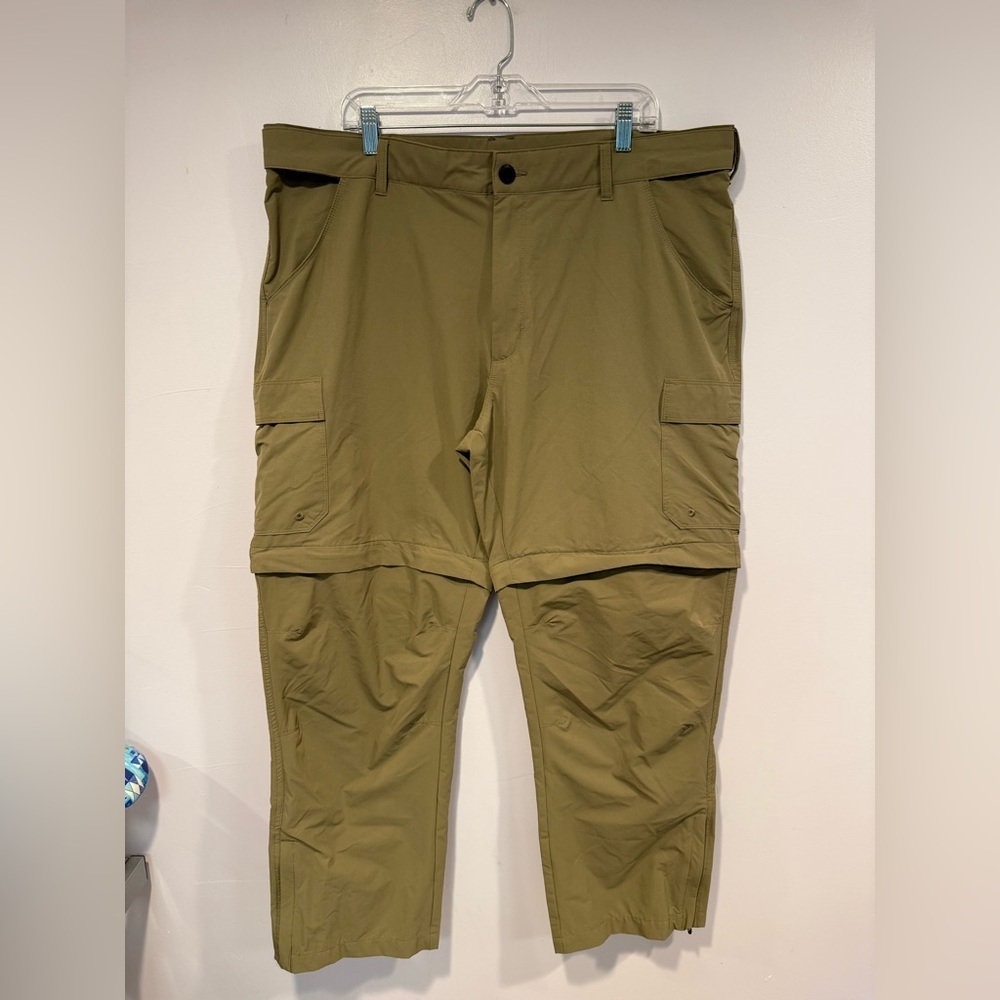 Brown convertible world wide sportsman fishing cargo‎ pants